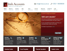 Tablet Screenshot of irishaccounts.ie